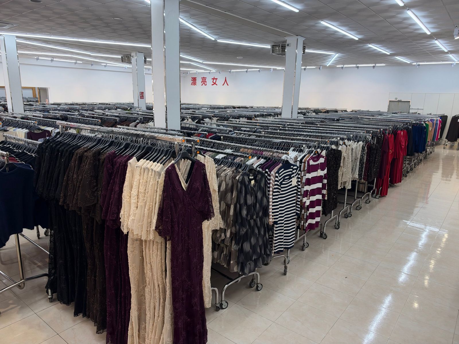 Vestidos en la tienda